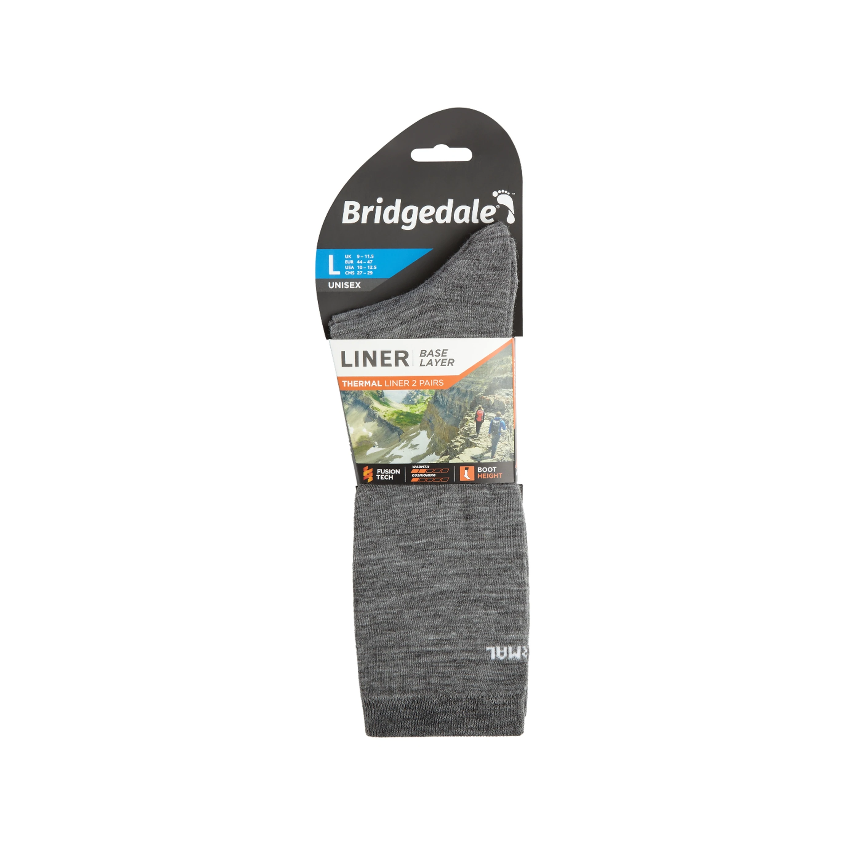 Bridgedale Base Layer Thermal Liner Boot 2 Pairs-7