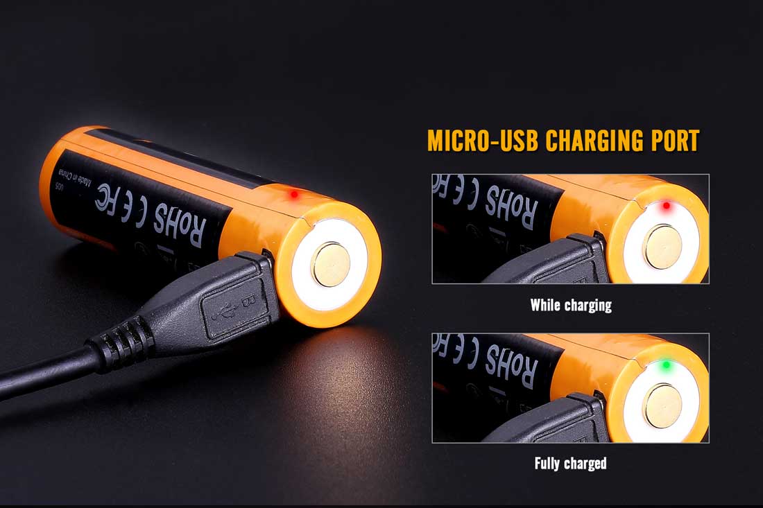 Fenix ARB-L18-2600U USB Rechargeable 18650 Battery-2