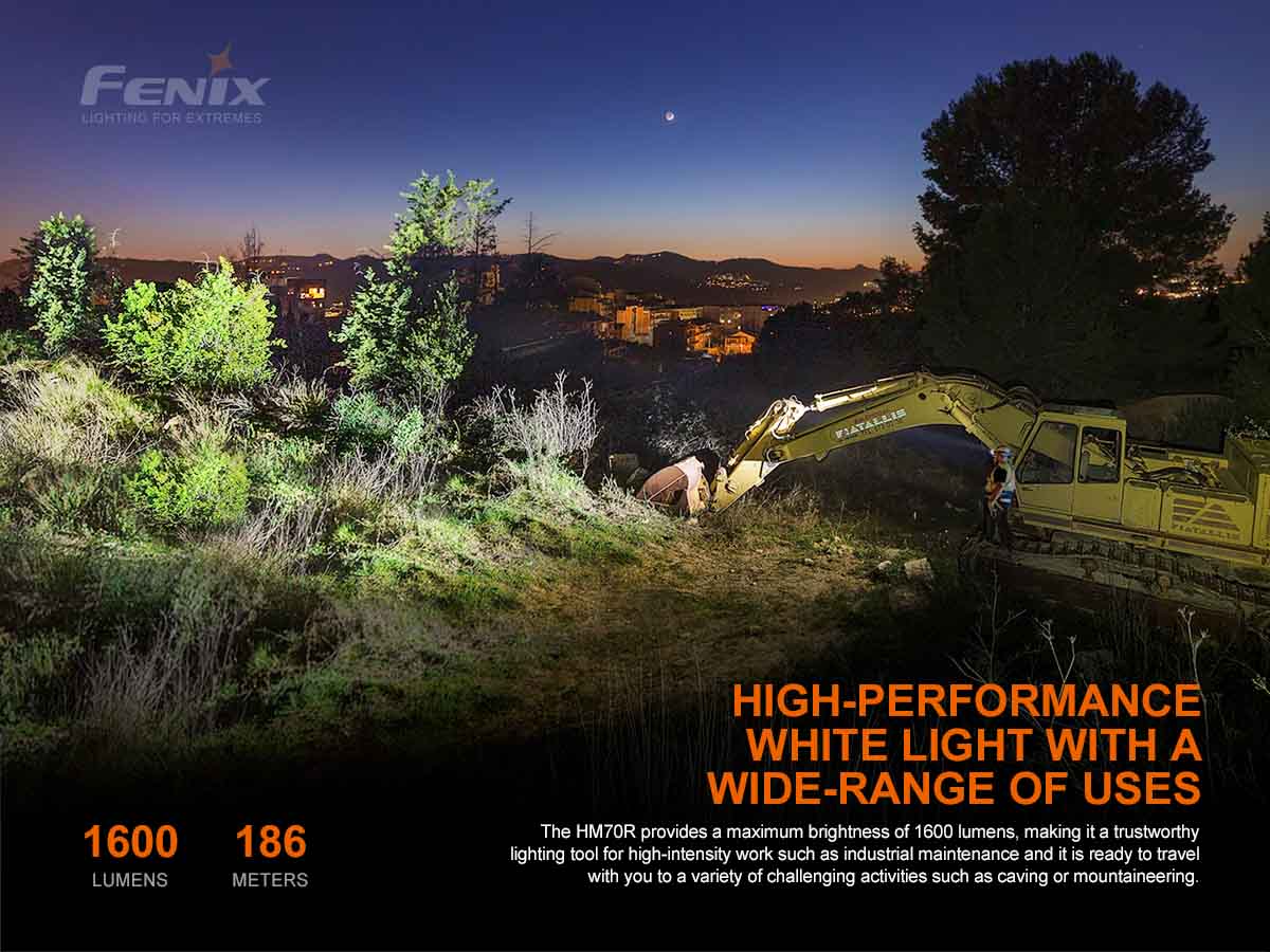 Fenix HM70R Rechargeable Headlamp 1600 Lumens-8