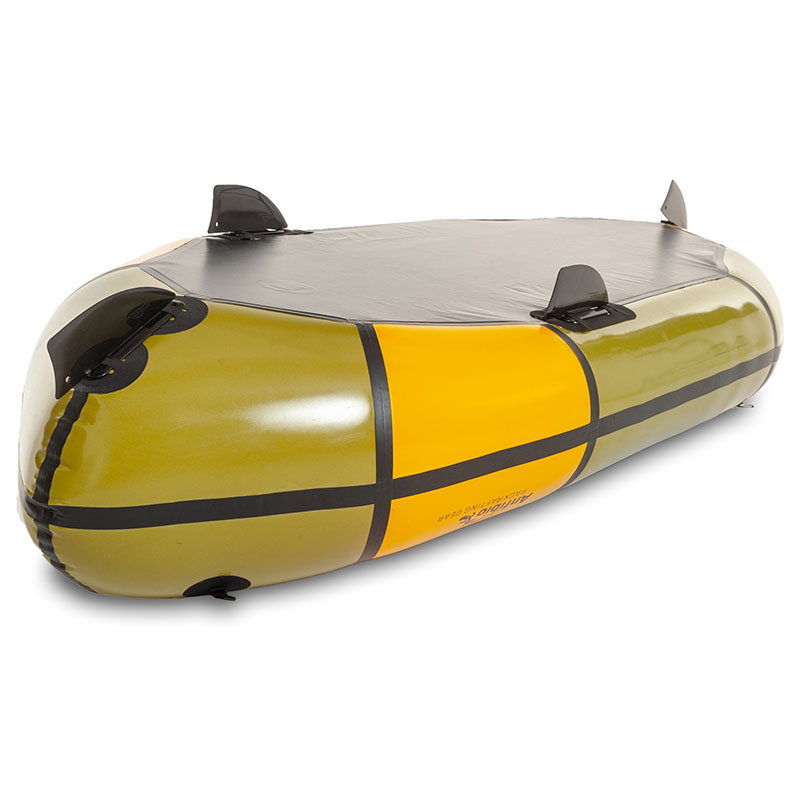 Anfibio Skeg/Fin - Application on Packraft